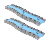 jojofuny Accessori per Supporto Psicologico 2 Pezzi per Paesaggio in Miniatura in Resina Decorazione Realistica per Tavoli da Giardino e Sand Table