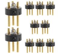 jojofuny Adattatore Connettore Xlr a 3 Pin Maschio per Microfono Spina Audio in Metallo e ABS Set da 10 Pezzi per Applicazioni Audio Altoparlanti e Illuminazione Professionale
