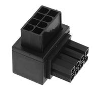 jojofuny Adattatore di Alimentazione CPU a 8 Pin a 90 Gradi Tipo | Plastica e Lega, Nero, per Schede Principali Connettore CPU a 8 Pin, Installazione senza Attrezzi, Stabile