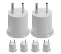 jojofuny Adattatore di conversione portalampada E27/E26 con attacco a vite, 6 pezzi, attacco per spina di luce, adattatore per presa lampadina, spina UE