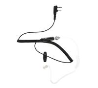 jojofuny Adattatore Pin con Pulsante Parla-ascolta Auricolare Interfono con Tubo Acustico Invisibile per Comunicazione Radio Sicura e Mani Libere Compatibile con Baofeng e