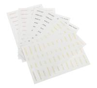 jojofuny Adesivi per Scrapbooking in Plastica Trasparente Stampa Oro, 6 Fogli Autoadesivi Facili da Attaccare per Decorare Calendari e Album Creativi