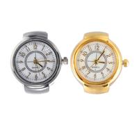 jojofuny Anello Orologio Digitale Vintage in Lega, 2 Pezzi, Non Facile da Rompere, per Donna, per Festa del Papà