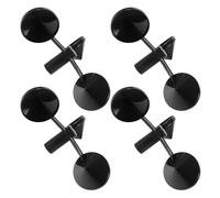 jojofuny Anemometro a Tazza 4 Pezzi in ABS Resistenti alle Intemperie Sensore di velocità del Vento a Tre Tazze Compatto e Leggero per Monitoraggio Meteorologico Outdoor