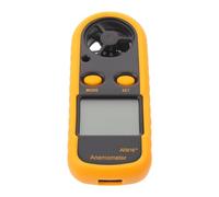 jojofuny Anemometro Resistente alle Condizioni Esterne Giallo Portatile in Plastica e Metallo per Misurazione Precisa del Vento del Flusso D'aria per Sport Acquatici e Attività
