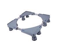 jojofuny Base Per Lavatrice Regolabile Con Piedini Robusti Pannelli Angolari e Barre in Acciaio e Riduce Facile Da Spostare Con Ruote Bloccabili Adatto Per Elettrodomestici Diverse