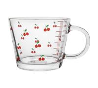 jojofuny Bicchiere da latte in Ciotola per La Colazione Tazza di Latte con misurino Vasetti di Yogurt Tazza di Fragole Misurini Graduati Ciotola di Dolci Bicchierino da Espresso Bicchiere Alunno