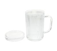 jojofuny Bicchiere in Vetro per Caffè con Coperchio Portatile, Tazzina da Caffè Sicura e Versatile per Casa e Ufficio