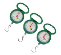 jojofuny Bilancia Portatile Sospesa 3 Pezzi in Plastica Verde Molla, Strumento di Pesatura Leggero e Resistente per Valigie e Uso Domestico in Cucina Colore Casuale