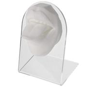 jojofuny Bocca e Lingua in Silicone per Pratica Piercing, Esposizione Gioielli Viso Finto, Kit Didattico Professionale per Formazione Orale e Lezioni Simulate, Colore Bianco, Set