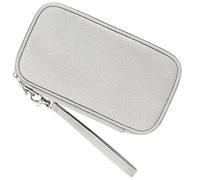jojofuny Borsa Porta Cavi in Nailon per Accessori Digitali, Organizer Portatile Apertura, Comoda per Telefono e Cavi Dati, per Uso Quotidiano e Viaggi