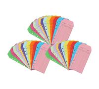 jojofuny Buste per Contanti Colorate A6 in Cartoncino Set da 36 Pezzi Chiusura di Sicurezza, Buste Porta Soldi Riutilizzabili per Gestione Budget Personale, Aziendale e Colore Casuale