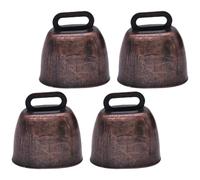 jojofuny Campanacci Rumorosi per Animali da Fattoria e Campane per Pecore, Set da 4 Pezzi in Ferro Resistente, Piccolo Campanaccio Antifurto per Giardino e Allevamento, Decorazioni Sonore