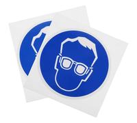 jojofuny Cartello Autoadesivo Multipurpose per Segnalazione Occhiali Protettivi di Sicurezza in Pp e Carta Sintetica Blu 2 Pezzi per Uso Industriale e Sicurezza