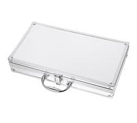jojofuny Cassetta Portautensili in Alluminio Custodia Portatile Con Ruote Per Il Trasporto Di Utensili Da Ferramenta