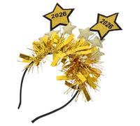 jojofuny Cerchietto per Capelli di Capodanno Design Stelle e Numeri Fascia per Vigilia di Capodanno per Feste e Celebrazioni Natalizie