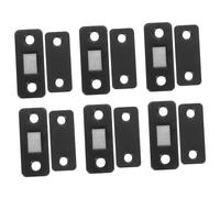 jojofuny Chiusura Magnetica Per Sportelli Di Armadietti Set Da 12 Pezzi, Fermaporta Magnetico in Metallo Nero Opaco Resistente Per Mobili, Armadi, Dispense e Cassetti Senza Foratura
