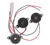 jojofuny Cicalino Piezoelettrico Continuo Dc 3-24v Set da 3, Sirena di Allarme Elettronica Connettori, Dispositivo Sonoro per Allarmi Casa, Apparecchiature Elettroniche e Fai da Te