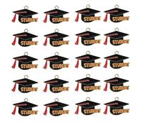 jojofuny Ciondoli Cappello di Laurea in Lega Leggeri e Facili da Trasportare, Set da 20 Pezzi per Creazioni Fai da Te e Ricordi di Maturità