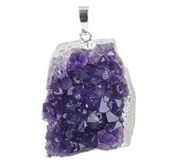 jojofuny Ciondolo Cristallo Cluster Naturale per Collane Accessorio Decorativo per Speciali Design e Duraturo Vera Artigianale per Amanti Dei Gioielli