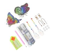 jojofuny Ciondolo Forma Di Farfalla Immagine Di Diamante Fai Da Te Realizzato in Materiale Acrilico Leggero e Resistente Crea Un Atmosfera Armoniosa Nella Tua Casa o Giardino