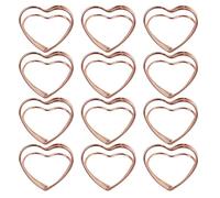 jojofuny Clip per Foto a Forma di Cuore in Metallo Resistente, 25 Pezzi Portamemo Multifunzionale Elegante per Eventi e Anniversari da Scrivania