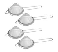 jojofuny Colino a Maglie Fini in Acciaio 304 Conico 85 CM Set da 4 Pezzi Filtro per Cocktail e Tè Impugnatura Ergonomica per Cucina Bar e Ristoranti Separatore Olio Caldo