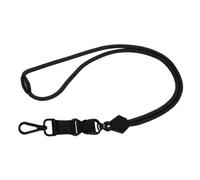 jojofuny Collo per Badge con Gancio Sgancio Antisoffocamento Versatile per Tesserini e Portadocumenti per Ufficio e Scuole Nero