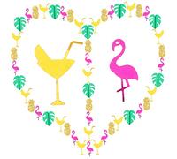 jojofuny Confetti Decorativo Glitter per Feste Sacchetto da Sequins Hawaii per Decorazioni da Tavolo e Festeggiamenti Estivi