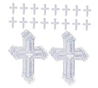 jojofuny Confetti Forma Argento per Battesimi Matrimoni e Feste Religiose Decorazioni Sacre per Tavoli Facili da Pulire e Distribuire