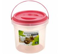 jojofuny Contenitore Colore Casuale in Plastica da 4000ml per Detersivo Coperchio, Robusto e Pratico lo Stoccaggio e Lavanderia