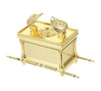 jojofuny Contenitore Decorativo in Lega di Zinco Oro per Interni | Design Artistico Moderno, Statua Religiosa Funzione Contenitore, per Piccoli Oggetti da Tavolo
