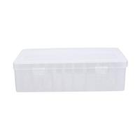 jojofuny Contenitore per Filo da Cucito con Slot Organizzatore Trasparente per Fili e Rocchetti Design con Serratura per Protezione da Polvere e Sversamenti per Cucito