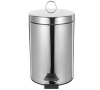 jojofuny Contenitore per Rifiuti da Cucina in Acciaio 3L con Meccanismo a Piede Cestino per Rifiuti Bagno e Servizi Igienici Contenitore Portarifiuti Compatto e Silenzioso con Coperchio