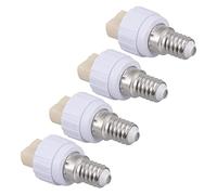 jojofuny Convertitore Portalampada Da E14 a G9 Set 4 Pezzi Adattatore Per Lampadine Led Alogena Sicuro Durevole Per Uso Domestico