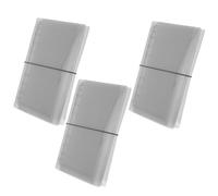 jojofuny Copertina Trasparente per Planner A6 in Pvc 3 Pezzi, Raccoglitore Morbido Ricaricabile per Quaderni ad Anelli, Organizer Portadocumenti per Ufficio, Scuola e Gestione Budget