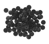 jojofuny Coprivite Nero 500 Pezzi in Plastica Rotondi per Progetti Domestici e Cucina, Facili da Installare e Resistenti alle Intemperie per Decorazione e Montaggio