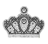 jojofuny Corona Strass Adesiva per Abbigliamento Applique Termoadesiva con Strass per Decorare Vestiti Cappelli Borse per Cosplay e Riparazione Buchi