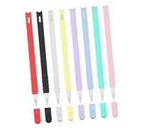 jojofuny Custodia in Silicone per Penna Stylus 2 Motivo Testa di Gatto, Set da 2 Pezzi Rosa e Verde Menta, Accessori Compatibili per Protezione e Decoro, Adatta per Uso Quotidiano e Regalo