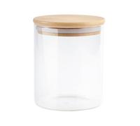 jojofuny di Sigillato con Legno di Coperchio Barattoli di Spezie con Coperchio Contenitore di Conservazione degli Alimenti per Il tè Sfuso di caffè (750Ml)