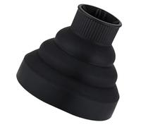 jojofuny Diffusore per Chioma Ricci in Silicone Alimentare, Accessorio per Asciugacapelli, Copri Diffusore Pieghevole Nero da Viaggio per Uso Domestico e Professionale
