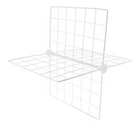 jojofuny Divisori per Frigorifero e Congelatore in Ferro 41X41X32 CM Separatori Regolabili a 4 Scomparti Rete Traspirante Organizer Salvaspazio per Conservazione Alimenti in Freezer e