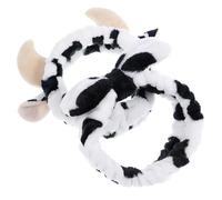jojofuny Fasce per Chioma Motivo Mucca 2 Pezzi Comode e Resistenti per Trucco e Pulizia Viso Accessori Adorabili per Donne e Amiche