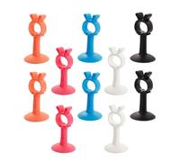 jojofuny Fermaporta in Silicone Senza Fori 10 Pezzi, Paraspifferi per Porte e Pareti, Previene Lo Schianto della Porta, per Viaggi e Uso Domestico