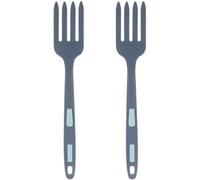 jojofuny Forchette da Cucina in Silicone 2 Pezzi, Forchetta Antiaderente e Lavabile per Pasta e Cucine Professionali, Utensili Resistenti e Multifunzione