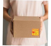 jojofuny Fragile 500 Pezzi Adesivo Avvertenza per Spedizione Maneggiare con Adesivi per e Traslochi Etichette Autoadesive per Fragili