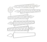 jojofuny Fustellatura Modello Taglio goffratura Natale a Forma di Muffa Delicate Fustelle Tagliare Morire stampini per la creazione di Biglietti Acciaio Carbonio Silver