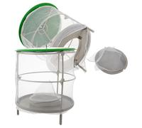 jojofuny Gabbia Sospesa per Insetti Copertura Anti-Pioggia Rete Resistente Bianca Dispositivo di Cattura Portatile per Uso Esterno in Ranch Mercati e Aree Pubbliche