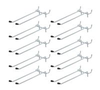jojofuny Ganci per Pannelli Forati per Gestione Efficiente dello Spazio in Ferro 10 Pezzi 15cm e Carico Fino a 11 Lb Carico Fino a 11 Lb per Laboratori e Balconi