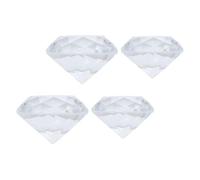 jojofuny Gioielli Decorativi in Cristallo Artificiale a Forma di Diamante 4 Pezzi 60Mm e 50Mm Trasparente, Decorazioni per Unghie e Accessori Nail Art per Foto e Spazi Interni